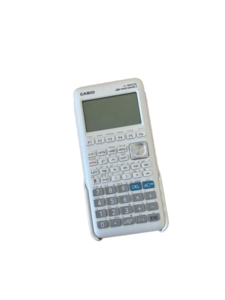 my calculator but since its scientific i dont use this one during exams